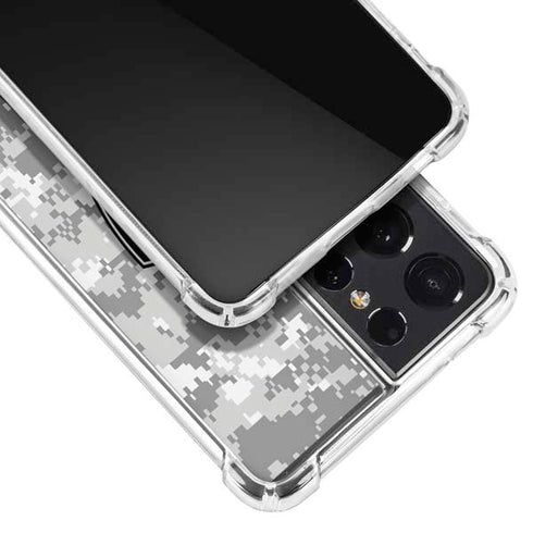 NBA Brooklyn Nets Digi Camo Galaxy S21 Ultra 5G Clear Case