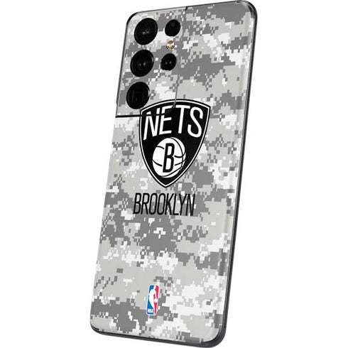 NBA Brooklyn Nets Digi Camo Galaxy S21 Ultra 5G Skin