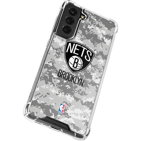 NBA Brooklyn Nets Digi Camo Galaxy S22 Clear Case