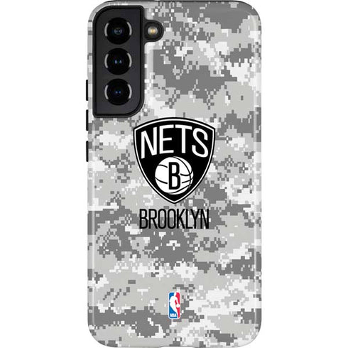 NBA Brooklyn Nets Digi Camo Galaxy S22 Plus Pro Case