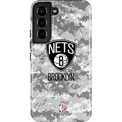 NBA Brooklyn Nets Digi Camo Galaxy S22 Pro Case