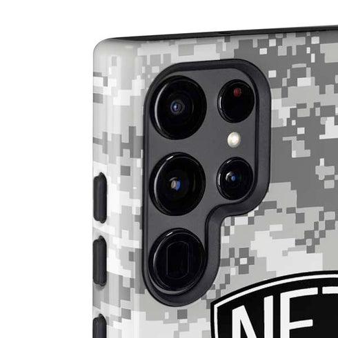 NBA Brooklyn Nets Digi Camo Galaxy S22 Ultra Pro Case