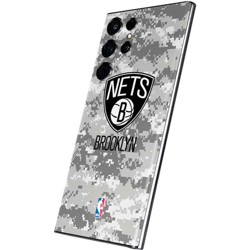 NBA Brooklyn Nets Digi Camo Galaxy S22 Ultra Skin