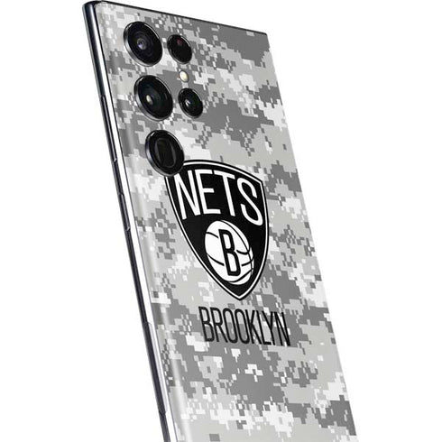 NBA Brooklyn Nets Digi Camo Galaxy S22 Ultra Skin