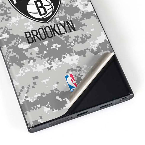 NBA Brooklyn Nets Digi Camo Galaxy S22 Ultra Skin