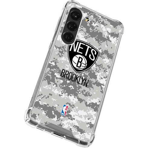 NBA Brooklyn Nets Digi Camo Galaxy S23 Clear Case
