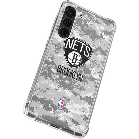 NBA Brooklyn Nets Digi Camo Galaxy S23 Plus Clear Case