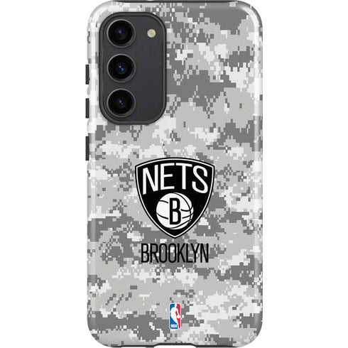 NBA Brooklyn Nets Digi Camo Galaxy S23 Plus Pro Case