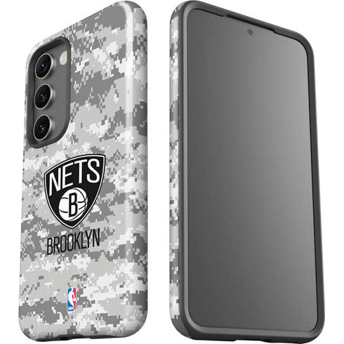 NBA Brooklyn Nets Digi Camo Galaxy S23 Plus Pro Case