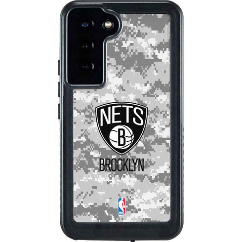 NBA Brooklyn Nets Digi Camo Galaxy S23 Plus Waterproof Case