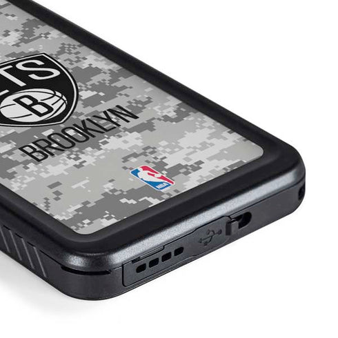 NBA Brooklyn Nets Digi Camo Galaxy S23 Plus Waterproof Case