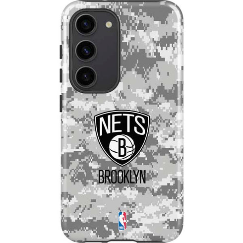 NBA Brooklyn Nets Digi Camo Galaxy S23 Pro Case