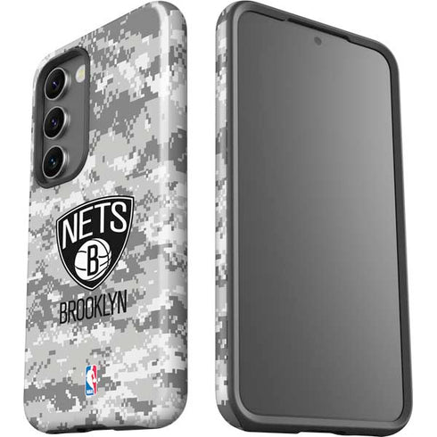 NBA Brooklyn Nets Digi Camo Galaxy S23 Pro Case