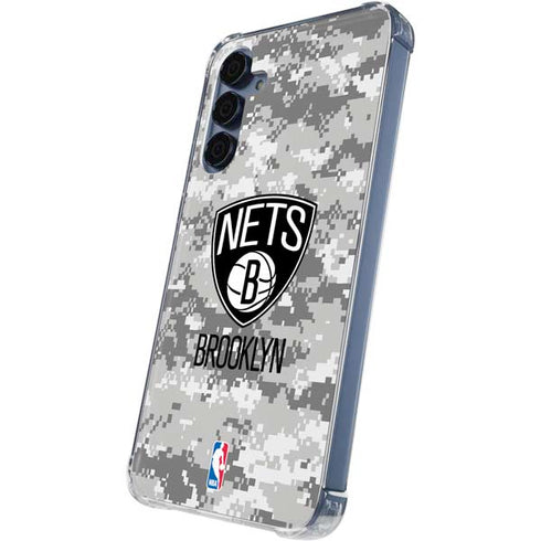 NBA Brooklyn Nets Digi Camo Galaxy S24 Clear Case