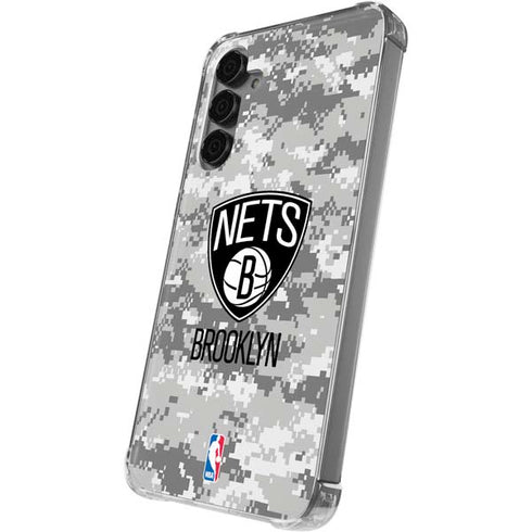 NBA Brooklyn Nets Digi Camo Galaxy S24 Plus Clear Case