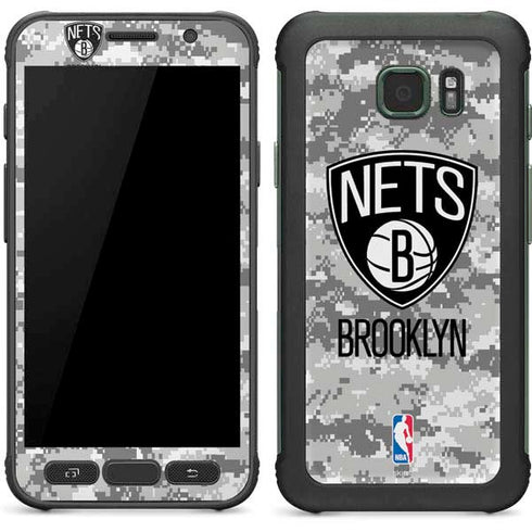 NBA Brooklyn Nets Digi Camo Galaxy S7 Active Skin