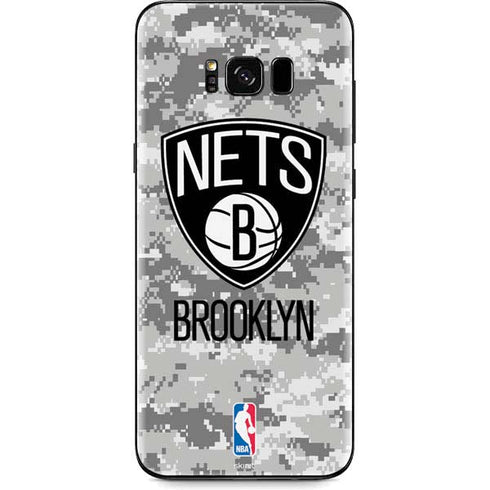 NBA Brooklyn Nets Digi Camo Galaxy S8 Plus Skin