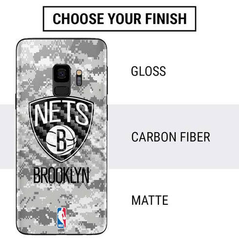 NBA Brooklyn Nets Digi Camo Galaxy S9 Skin