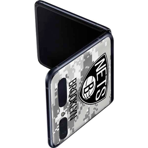 NBA Brooklyn Nets Digi Camo Galaxy Z Flip Skin