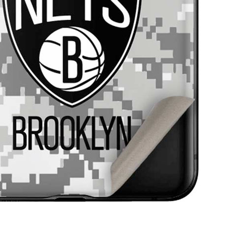 NBA Brooklyn Nets Digi Camo Galaxy Z Flip Skin