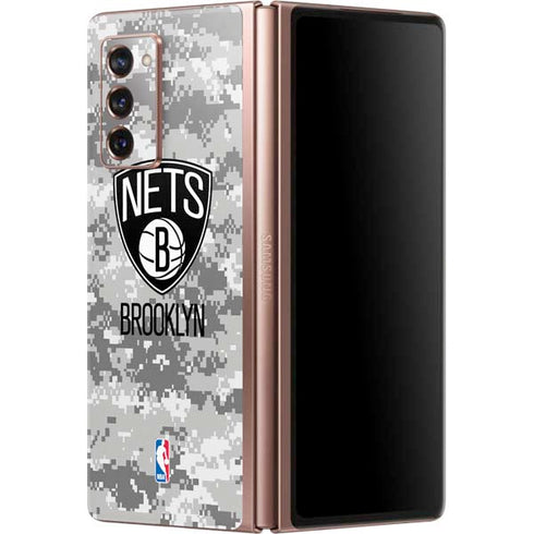 NBA Brooklyn Nets Digi Camo Galaxy Z Fold2 5G Skin