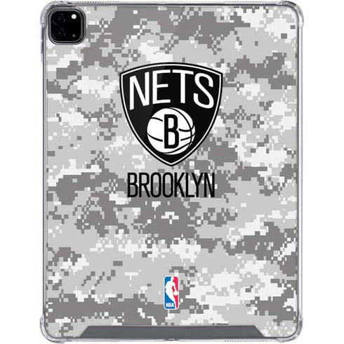 NBA Brooklyn Nets Digi Camo iPad Pro 12.9in (2020) Clear Case