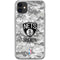 NBA Brooklyn Nets Digi Camo iPhone 11 Clear Case