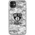 NBA Brooklyn Nets Digi Camo iPhone 11 Clear Case