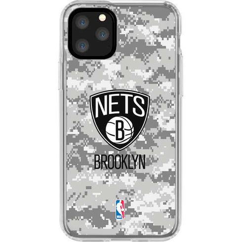NBA Brooklyn Nets Digi Camo iPhone 11 Pro Clear Case