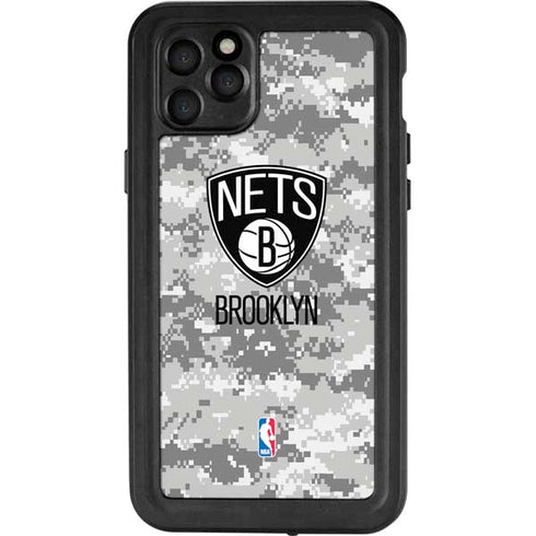 NBA Brooklyn Nets Digi Camo iPhone 11 Pro Max Waterproof Case