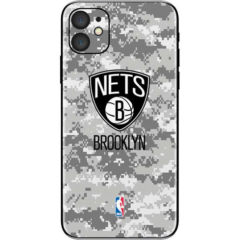 NBA Brooklyn Nets Digi Camo iPhone 11 Skin