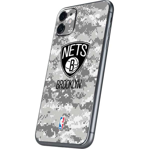 NBA Brooklyn Nets Digi Camo iPhone 11 Skin
