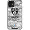 NBA Brooklyn Nets Digi Camo iPhone 12 Clear Case