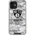 NBA Brooklyn Nets Digi Camo iPhone 12 Clear Case