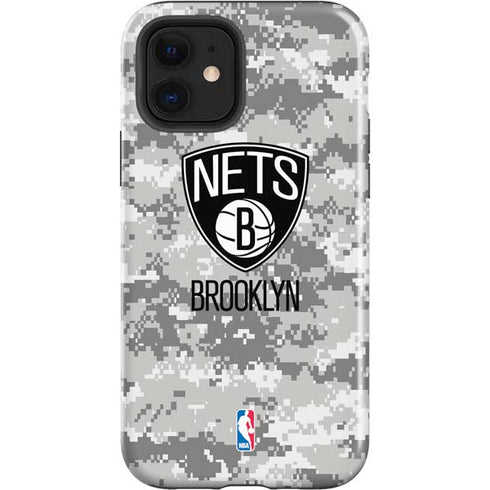 NBA Brooklyn Nets Digi Camo iPhone 12 Impact Case