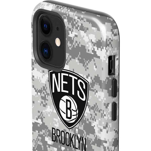NBA Brooklyn Nets Digi Camo iPhone 12 Impact Case