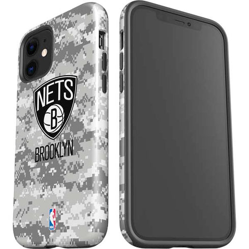 NBA Brooklyn Nets Digi Camo iPhone 12 Impact Case