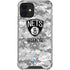 NBA Brooklyn Nets Digi Camo iPhone 12 Mini Clear Case