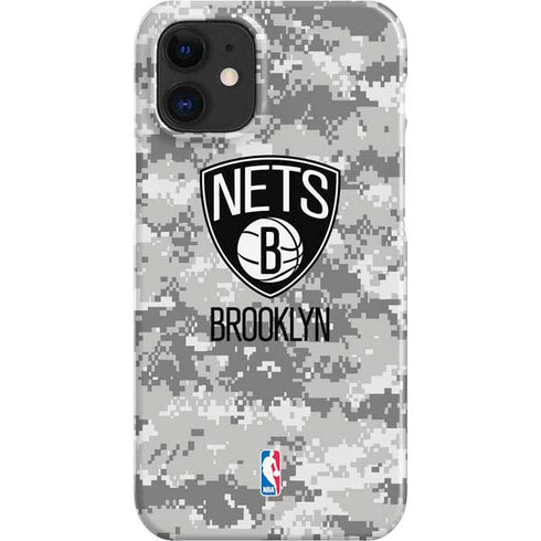 NBA Brooklyn Nets Digi Camo iPhone 12 Mini Lite Case