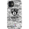 NBA Brooklyn Nets Digi Camo iPhone 12 Mini Lite Case