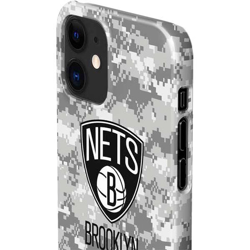 NBA Brooklyn Nets Digi Camo iPhone 12 Mini Lite Case