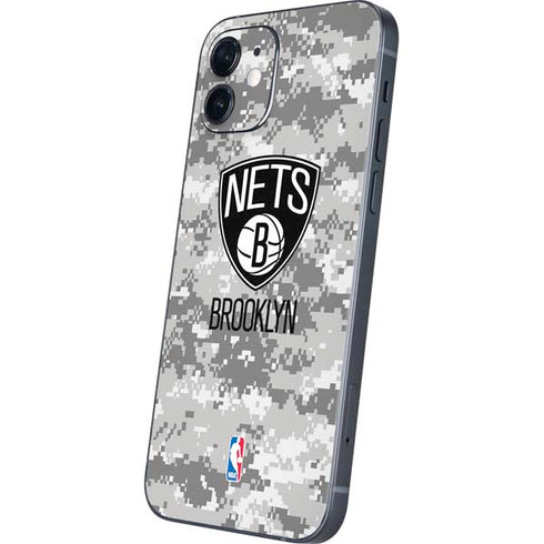 NBA Brooklyn Nets Digi Camo iPhone 12 Mini Skin
