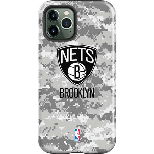 NBA Brooklyn Nets Digi Camo iPhone 12 Pro Impact Case
