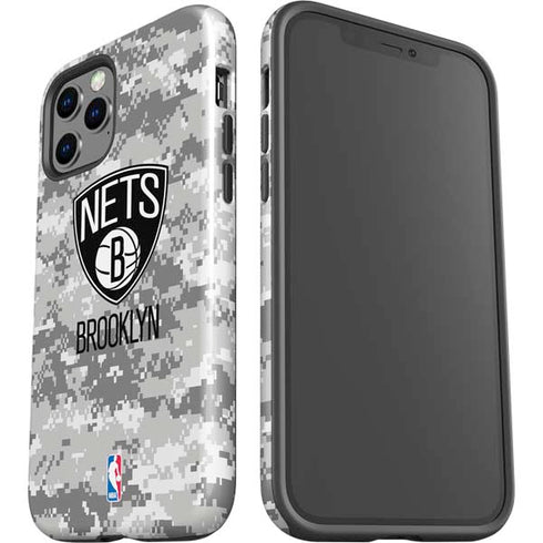 NBA Brooklyn Nets Digi Camo iPhone 12 Pro Impact Case