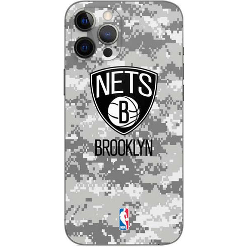 NBA Brooklyn Nets Digi Camo iPhone 12 Pro Max Skin