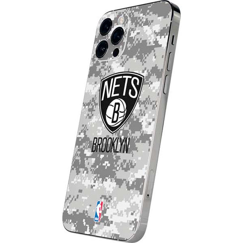 NBA Brooklyn Nets Digi Camo iPhone 12 Pro Max Skin