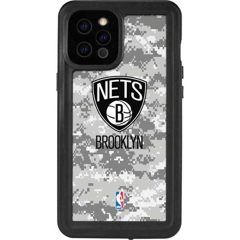 NBA Brooklyn Nets Digi Camo iPhone 12 Pro Max Waterproof Case