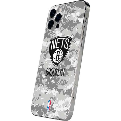 NBA Brooklyn Nets Digi Camo iPhone 12 Pro Skin