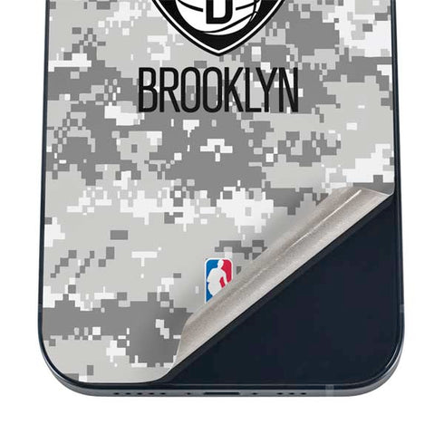 NBA Brooklyn Nets Digi Camo iPhone 12 Skin