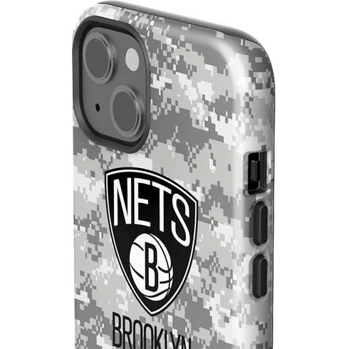 NBA Brooklyn Nets Digi Camo iPhone 13 Impact Case